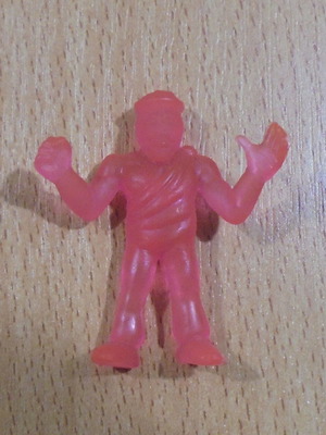 Alien Muscle Testa Piatta transparent pink rubber figure used