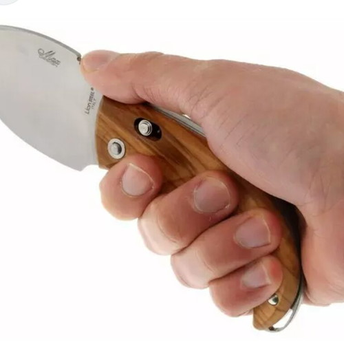 Ιταλικό μαχαίρι Ausonia LionSteel καινούργιο με λαβή από ξύλο ελιάς