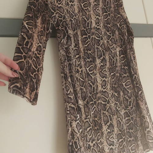 Mini leopard dress size large made in Italy like new