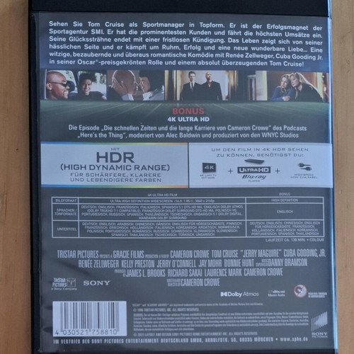 Jerry Maguire 4K Ultra HD Blu-Ray with Greek subtitles