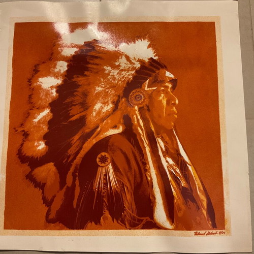 Silk screen print 1983 new, printed by Roland machine at Drupa