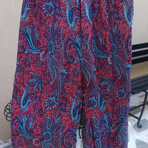 Boho silk pants one size new