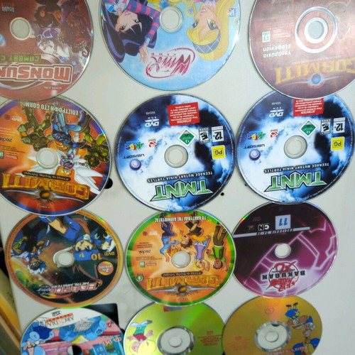 Children's DVD and VCD used, pack of 100