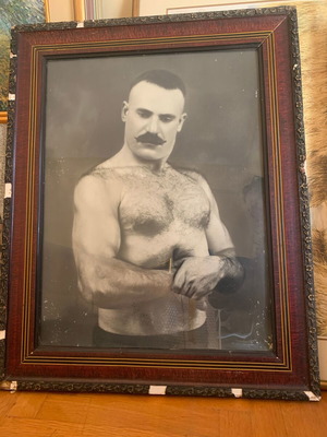 Αυθεντικό vintage πορτρέτο παλαιστή μεταχειρισμένο, αρχές 20ού αιώνα