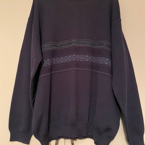 Woolen men's sweater XXL blue like new