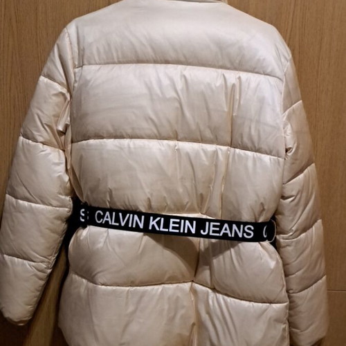 Calvin Klein puffer jacket gold like new, size L