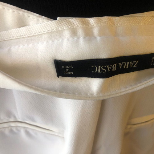 Zara off-white formal pants like new with satin details