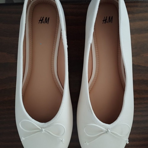 H&M Girls' Ballerinas Like New, Size 35, White