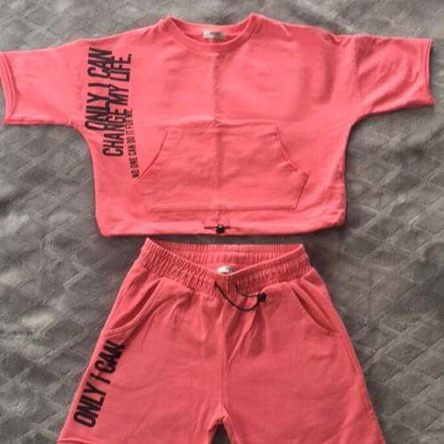Evita Girls' Sports Set like new, pink, sizes 122-128 cm