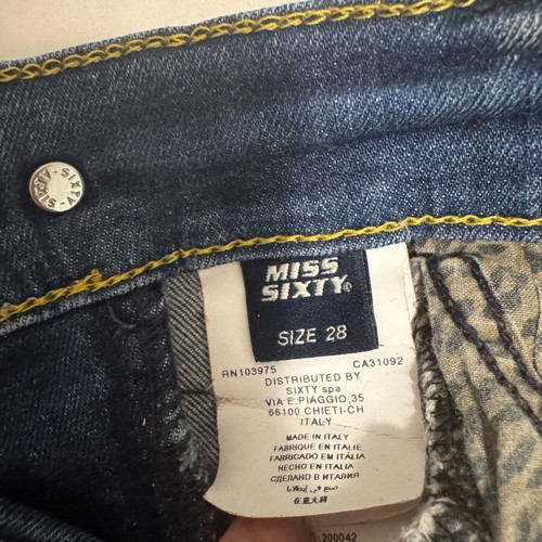 Miss Sixty skinny jeans no.28, blue with light fade