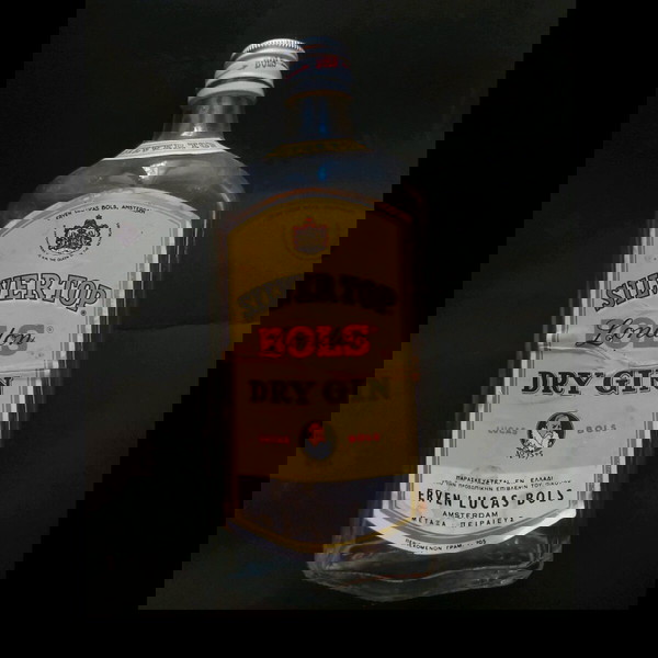 Συλλεκτικό Μπουκάλι Gin Lucas Bols – Silver Top – Vintage