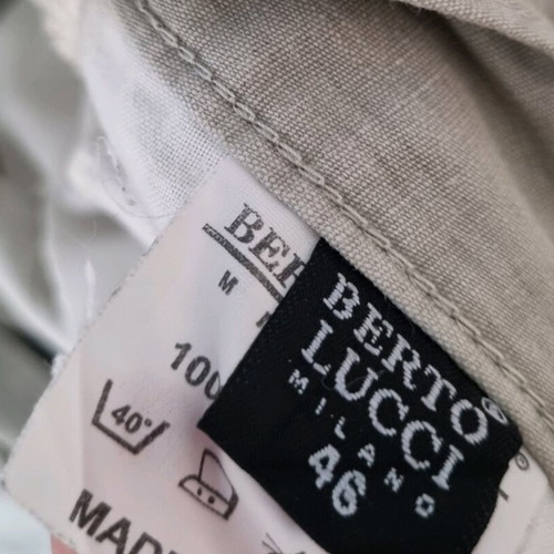 Berto Lucci women's pants white like new, size 46