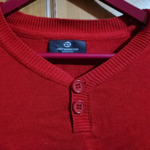 Red men's sweater Grey Connection like new, size L