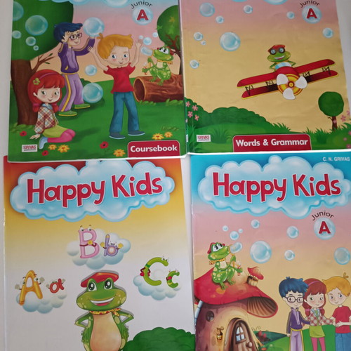 Happy Kids Junior A used, 4 volumes with pencil notes