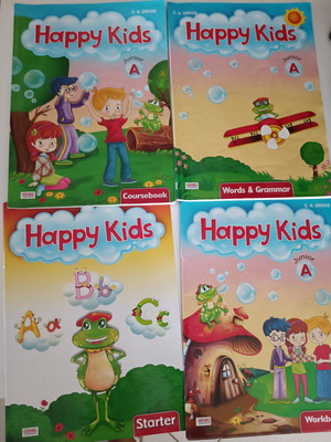 Happy Kids Junior A used, 4 volumes with pencil notes