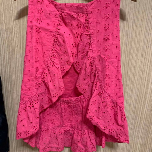 Polo Ralph Lauren Fuchsia Sangallo Top with Back Opening like new