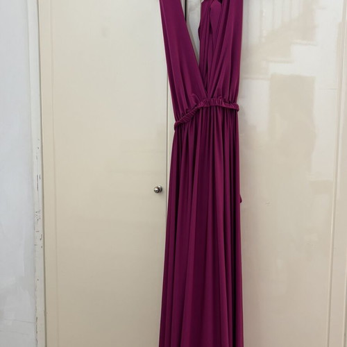 Allium Magenta Nash Maxi Dress new, one size