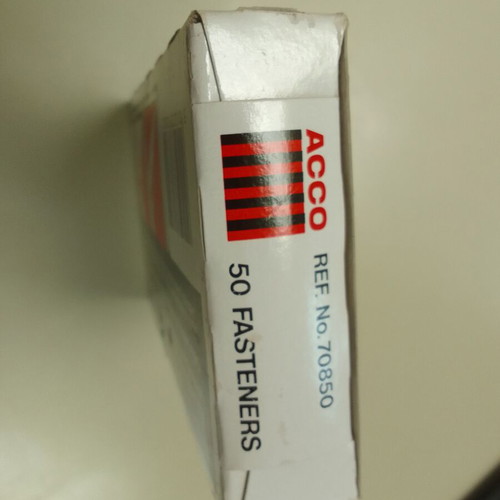 ACCO Fasteners metal file fasteners like new, box of 50