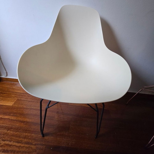 Kubikoff Dimple chairs set of 6 used, Diamond base, made in Italy