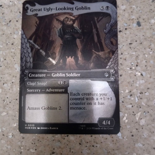 Magic the Gathering Great Ugly-Looking Goblin foil card new