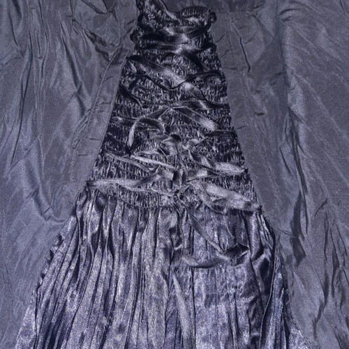 Long retro skirt used, total black, Ysatis