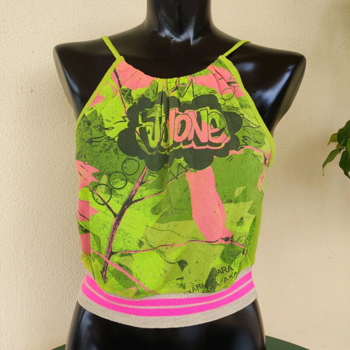 Vintage Y2K mesh crop top like new, multicolor