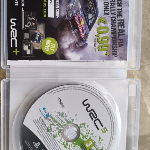 WRC 5 PS3 game used, very good condition with disc