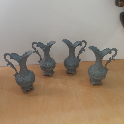 Vintage tin pitchers pack of four like new