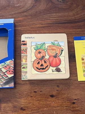 Belsduc 5-Layer Pumpkin Wooden Educational Puzzle Montessori New