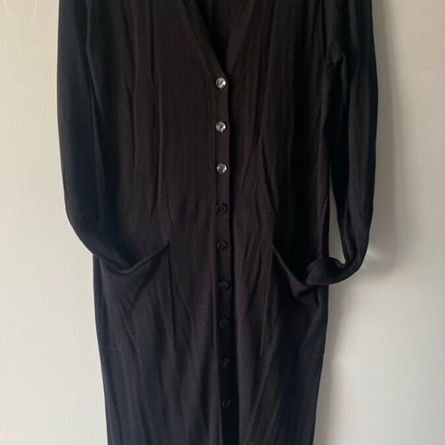Zara long black cardigan size L like new