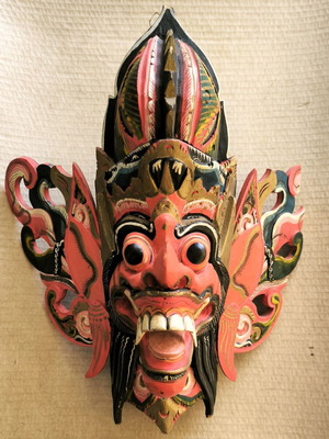Barong mask handmade wooden from Bali like new