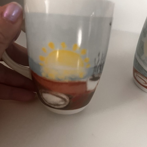 Coffee mug set for couple, like new, 2 pieces
