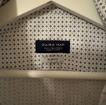 Πουκάμισο Zara slim fit σαν καινούργιο, άσπρο, μέγεθος L