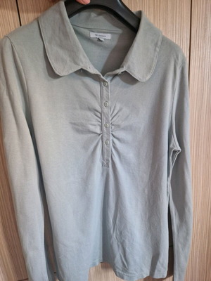 Long-sleeve turquoise top like new, size L