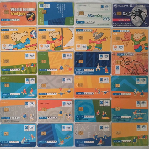 Phone cards used collectible, 119 different