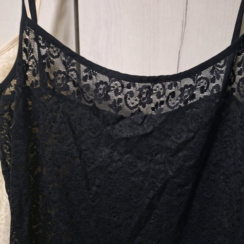 Tezenis 3 lace camisoles like new, size M, black and yellow