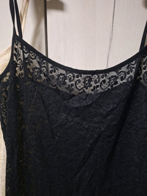 Tezenis 3 lace camisoles like new, size M, black and yellow