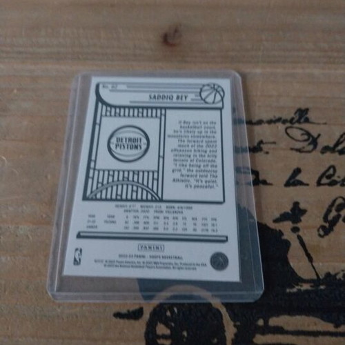 Saddiq Bey Panini NBA Hoops card like new