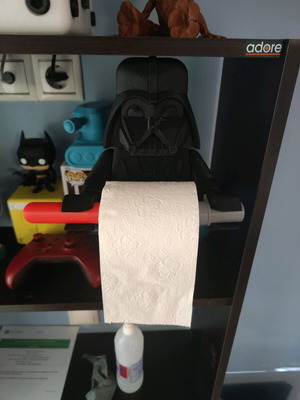3d printed Starwars Lego miniature wall mounted paper holder Darth Vader σαν καινούργιο
