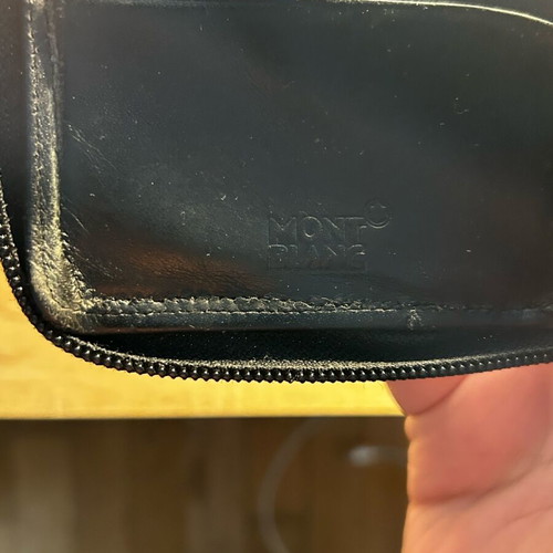 Mont Blanc wallet used, black