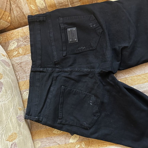 Dolce & Gabbana Denim Pants New, Black, Size L