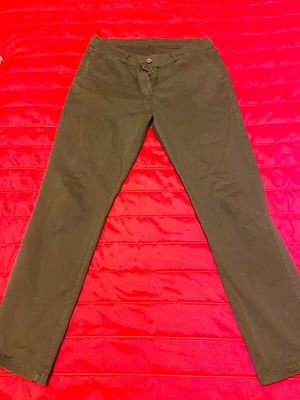 Green women's pants XL made in Italy new