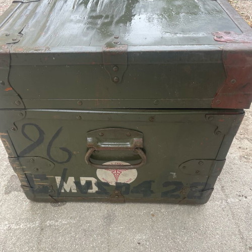 Military trunk used from 1940 American 75x44x41 height