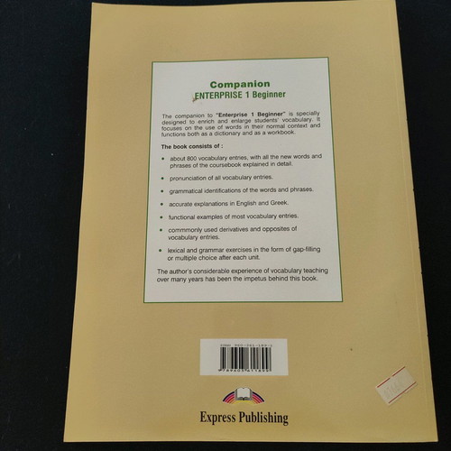 Enterprise 4 Companion English learning book like new
