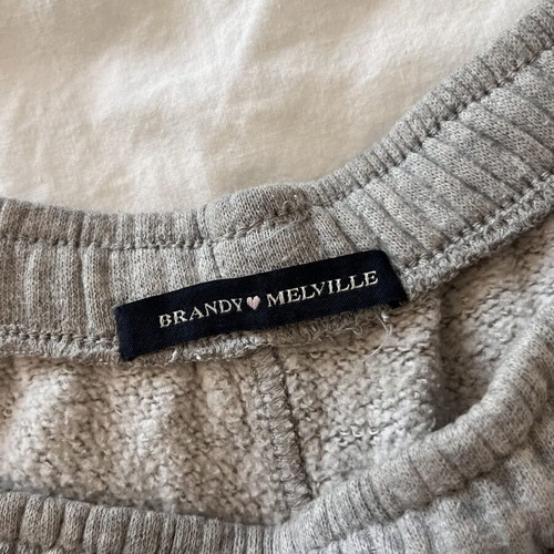Cotton shorts in grey, Brandy Melville, one size