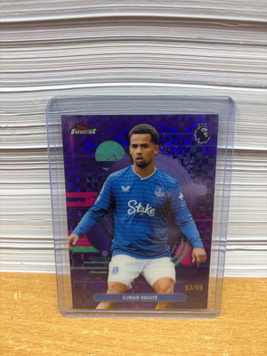 Κάρτα Iliman Ndiaye 2025-26 Topps Finest Premier League Everton καινούργιο Uncommon /99