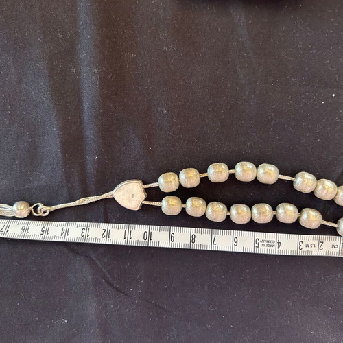 Silver worry beads 950 like new
