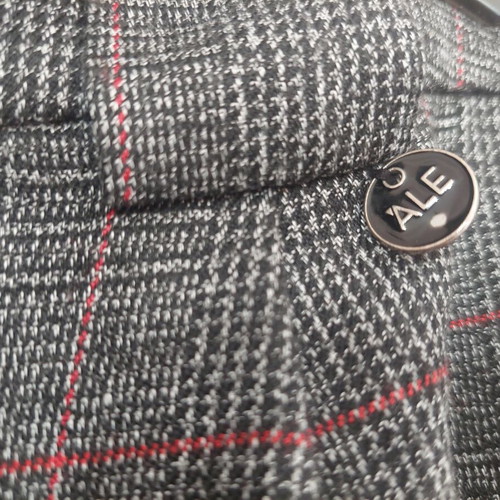 ALE checked pants like new, gray with red, size XL