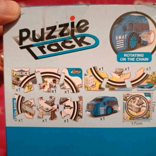 3D Puzzle Police Car New, 9 Pieces with Track