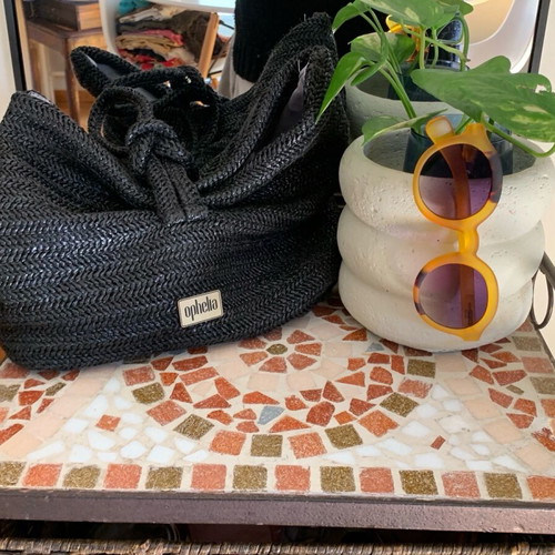 Ophelia small black handmade purse like new